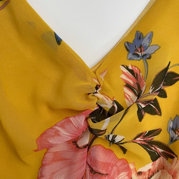 Suzy Shier Sleeveless Floral Print Hi Low Dress L - Picture 5 of 11